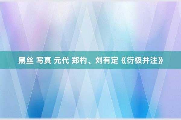 黑丝 写真 元代 郑杓、刘有定《衍极并注》